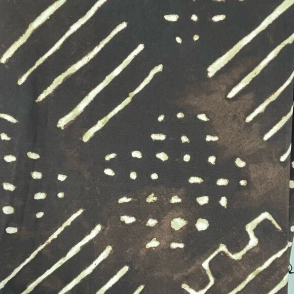 Lauren Ralph Lauren Boat Neck Shift Dress Size 1X Brown Beige Print Sleeveless - Picture 5 of 7